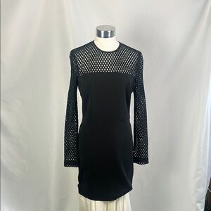Nicole Miller Black mesh top dress